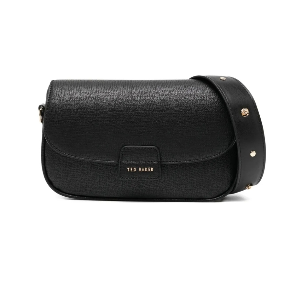Ted‎ Baker Black Crossbody Bag with Gold Accents